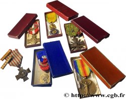 TROISIÈME RÉPUBLIQUE Lot de 6 médailles, Première Guerre Mondiale TTB+