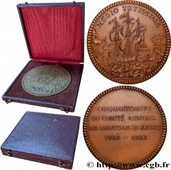 QUATRIÈME RÉPUBLIQUE Médaille, Cinquantenaire du comité central des armateurs de France