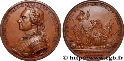 LOUIS XV DIT LE BIEN AIMÉ Médaille, Maurice de Saxe, duc de Courlande et Sémigalle