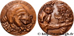 ANIMALS Médaille animalière - Raton Laveur AU