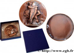 FUNFTE FRANZOSISCHE REPUBLIK Médaille, Hercules étouffant Antée, refrappe