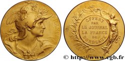 III REPUBLIC Médaille FRANCE, Offert par le Journal La France