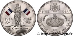 CINQUIÈME RÉPUBLIQUE Médaille commémorative, Centenaire de la Première Guerre Mondiale