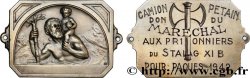 ÉTAT FRANÇAIS Plaquette, Saint Christophe, Offerte aux prisonniers du Stalag XI B TTB+