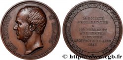 SECOND EMPIRE Médaille, Isidore Geoffroy Saint Hilaire, Fondation de la Société Impériale Zoologique d’Acclimatation