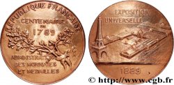 III REPUBLIC Médaille, Exposition Universelle, Centenaire de 1789 XF
