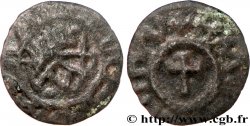 MEROVINGIAN COINS - indeterminate MINT Bronze à la croix, tête stylisée AX