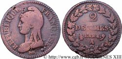 2 décimes Dupré 1796 Paris F.145/1