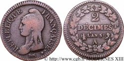 2 décimes Dupré 1797 Paris F.145/6