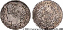 20 centimes Cérès, IIe République 1851 Paris F.146/7