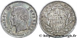20 centimes Napoléon III, tête nue 1854 Paris F.148/2