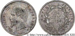 20 centimes Napoléon III, tête nue 1856 Paris F.148/4