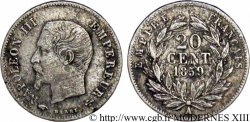 20 centimes Napoléon III, tête nue 1859 Paris F.148/12