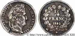 1/4 franc Louis-Philippe 1842 Rouen F.166/90