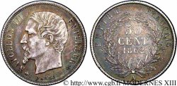 50 centimes Napoléon III, tête nue 1862 Paris F.187/16