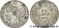 50 centimes Cérès, Troisième République 1871 Paris F.189/1 TB35