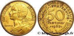 50 centimes Marianne, col à trois plis 1963 Paris F.197/4
