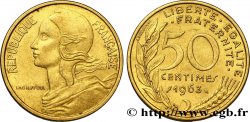 50 centimes Marianne, col à quatre plis 1963 Paris F.197/5