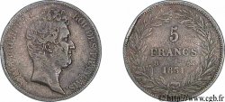 5 francs type Tiolier avec le I, tranche en creux 1831 Rouen F.315/15 TB28