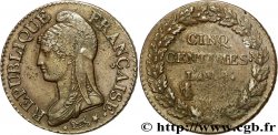 Cinq centimes Dupré, grand module 1800 Lille F.115/134