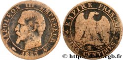 Cinq centimes Napoléon III, tête nue 1853 Marseille F.116/6 B8