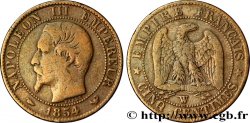 Cinq centimes Napoléon III, tête nue 1854 Lille F.116/15