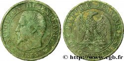 Cinq centimes Napoléon III, tête nue 1855 Lille F.116/29
