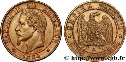Cinq centimes Napoléon III, tête laurée 1864 Paris F.117/11