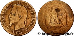 Cinq centimes Napoléon III, tête laurée 1864 Bordeaux F.117/15