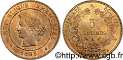 5 centimes Cérès 1893 Paris F.118/35