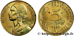 5 centimes Marianne, 4 plis 1992 Pessac F.125/30