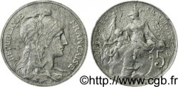 Essai de 5 Centimes Daniel-Dupuis, en aluminium 1908 Maz.2205