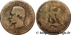 Dix centimes Napoléon III, tête nue 1855 Bordeaux F.133/26