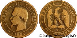 Dix centimes Napoléon III, tête nue 1855 Marseille F.133/31 B12