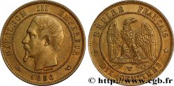 Dix centimes Napoléon III, tête nue 1856 Lille F.133/39