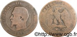 Dix centimes Napoléon III, tête nue 1857 Lille F.133/46