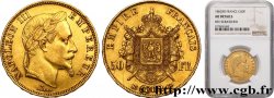 50 francs or Napoléon III, tête laurée 1862 Strasbourg F.548/2