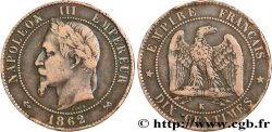 Dix centimes Napoléon III, tête laurée 1862 Bordeaux F.134/9