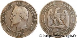Dix centimes Napoléon III, tête laurée 1862 Bordeaux F.134/9