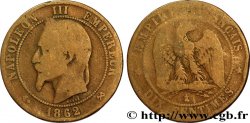 Dix centimes Napoléon III, tête laurée 1862 Bordeaux F.134/9