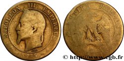 Dix centimes Napoléon III, tête laurée 1865 Strasbourg F.134/15