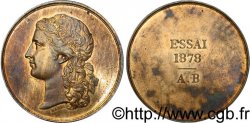 Essai Br de frappe, module de 10 centimes 1878  VG.3913  SUP58