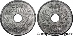 Essai-piéfort de 10 centimes État français, grand module 1941 F./