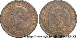 Un centime Napoléon III, tête nue 1855 Marseille F.102/23 SUP58