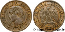 Un centime Napoléon III, tête nue 1855 Marseille F.102/23