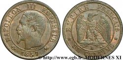 Un centime Napoléon III, tête nue 1857 Rouen F.102/33