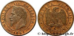 Un centime Napoléon III, tête laurée 1861 Bordeaux F.103/3