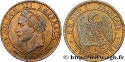 Un centime Napoléon III, tête laurée 1862 Bordeaux F.103/7