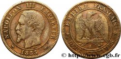 Deux centimes Napoléon III, tête nue 1853 Paris F.107/1 TB35