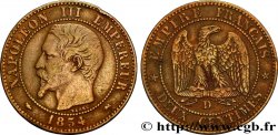 Deux centimes Napoléon III, tête nue 1854 Lyon F.107/13